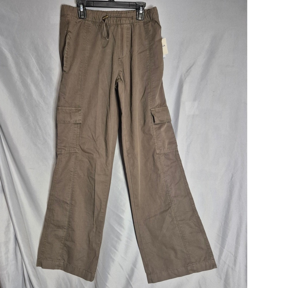 Arizona Cargo Pants XS Olive Shadow Drawstring Wide Leg New